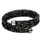 [スワロフスキー] SWAROVSKI Crystaldust バングル Double, Dark Crystals【並行輸入品】 5255909