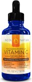 InstaNatural Vitamin C Serum 20% For Face - With Hyaluronic Acid, Ferulic Acid, Rosehip Oil, Seabuckthorn Oil & Vitamin E - Best