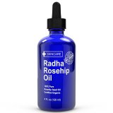 ORGANIC Rosehip Oil - HUGE 4 OUNCE - 100% Pure Certified Organic - BEST MOISTURIZER to heal Dry Skin, Fine Lines, Stretch Marks,