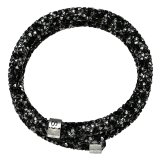 [スワロフスキー] SWAROVSKI Crystaldust バングル Double, Dark Crystals【並行輸入品】 5255909