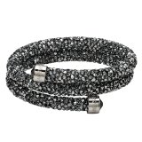 [スワロフスキー] SWAROVSKI Crystaldust バングル Double, Gray 【並行輸入品】 5255898