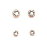 [スワロフスキー] SWAROVSKI ピアス 2点セット クリアクリスタル Harley Medium ピアス Set ローズゴールド・コーティング【並行輸入品】 5205701