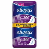 Always Ultra系列 5滴水加长日用护翼卫生巾 284mm 厚度3mm  22片