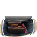 7.5" Leather Satchel Bag
