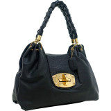Buffalo Faux Leather Braided Strap Hobo