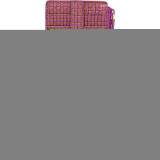 Sophia Woven Credit Card Case with Zipper Pocket