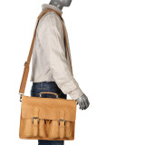 15" Leather Laptop Bag