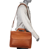 Top-Zip Brief Tote