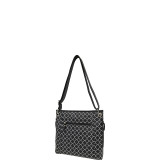 Printed Triple Zip Crossbody