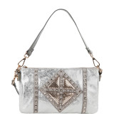 Joanne Metallic Geometrics Shoulder Bag