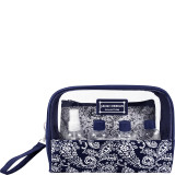 Mystique 6 Piece Cosmetic Bag and Travel Bottle Set
