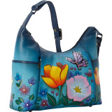 Hand Painted Large Shoulder Hobo