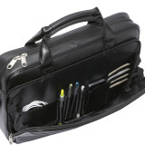 Leather Slim Laptop Brief