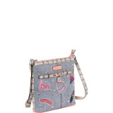 Athena Patch Print Cross Body