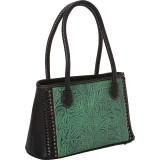 Floral Leaf Pattern in Tooling Handbag