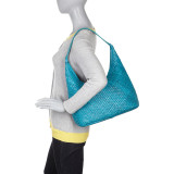 Weaving Top Zip Hobo