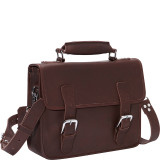 Cowhide Leather Messenger Laptop Bag