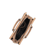 Briefcase Satchel with Expandable Side Zipper