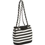 Paper Straw Stripe Mini Shoulder Bag