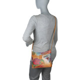 ANNA by Anuschka Small Shoulder Bag - Rose Butterfly