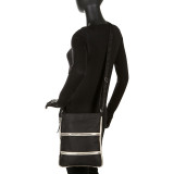 Triple Zip- Expandable Cross Body Bag