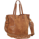 Tote With Laser Cut Strap