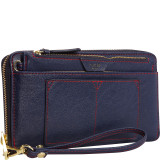 Feature Extra Large Zip Around RFID Blocking Wristlet Wallet