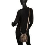 Fringe Drawstring Crossbody