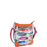 Feather Print Crossbody