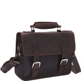 Cowhide Leather Messenger Laptop Bag