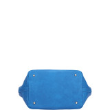 Square Handle Croc Textured Tote with Removable Shoulder Strap