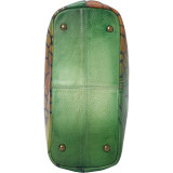 Hand Painted Leather Twin Top Tote
