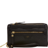 Takeaway Extra Large Zip Around RFID Blocking Wallet