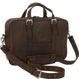 16.5" Fine Leather Casual Laptop Bag