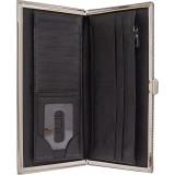 Sophia Woven Credit Card Case with Zipper Pocket