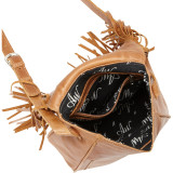 Pueblo Moon Fringe Flap Crossbody