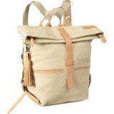 Amelia Backpack Jute Genuine Leather Everyday Bag