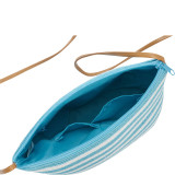 Paper Straw Stripe Crossbody