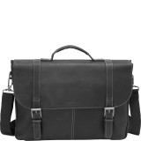 Colombian Leather Flapover Briefcase