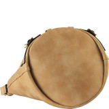 Front Zipper Buckle Decor Bucket Handbag Accented with Magnet and Drawstring Closure