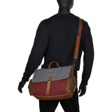 Tri-Color Messenger bag with Laptop Compartment