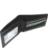 RFID Blocking Double ID Flat Fold Wallet