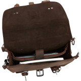 13" Tall Leather Laptop Backpack Brief