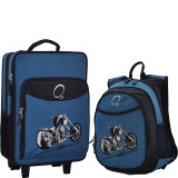 Kids Motorcycle Luggage and Backpack Set With Integrated Cooler