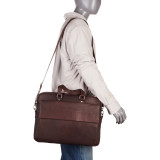 Colombian Leather Slim Laptop/Tablet Briefcase