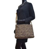 2-in-1 Patent Faux Leather Trim Tote