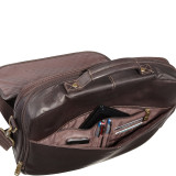 Colombian Leather Flapover 15.6" Laptop Briefcase