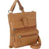 Leather Crossbody with Zip Around Pocket