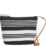 Paper Straw Multi Stripe Crossbody