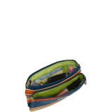 RFID Double Zip Wristlet
